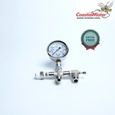 CoastalMister Manifold Oversize (3/8" fittings - complete with gauge - no pump)